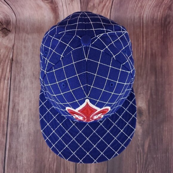 Rare Roots Canada x New Era 59FIFTY depuis 73 Blue Stitched Embroidery Hat 7 1/4 - Picture 8 of 14